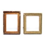 Two gilt gesso picture frames