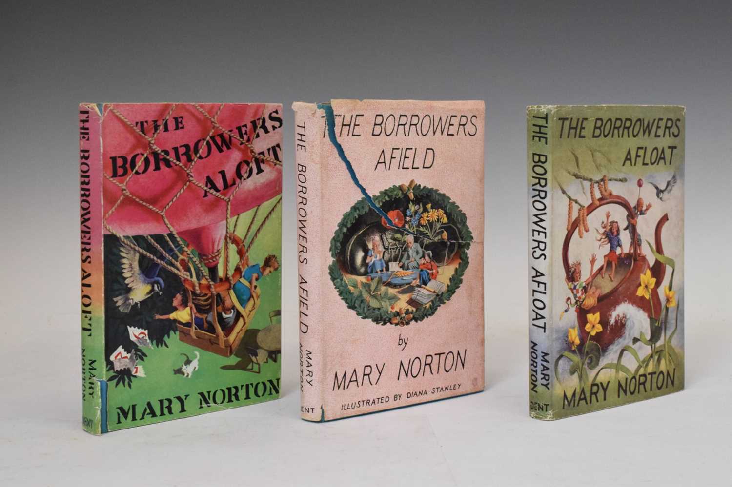 Norton, Mary - The Borrowers 'Aloft', 'Afloat', and 'Afield' - first editions with dust wrappers - Image 5 of 12