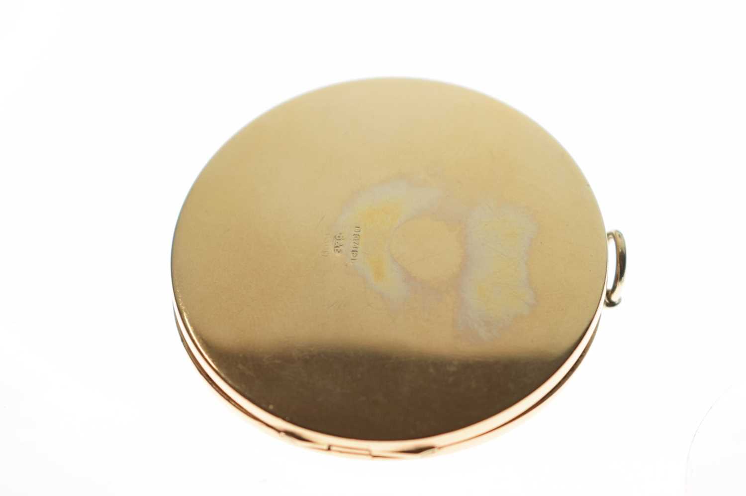 9ct gold circular locket - Image 3 of 7