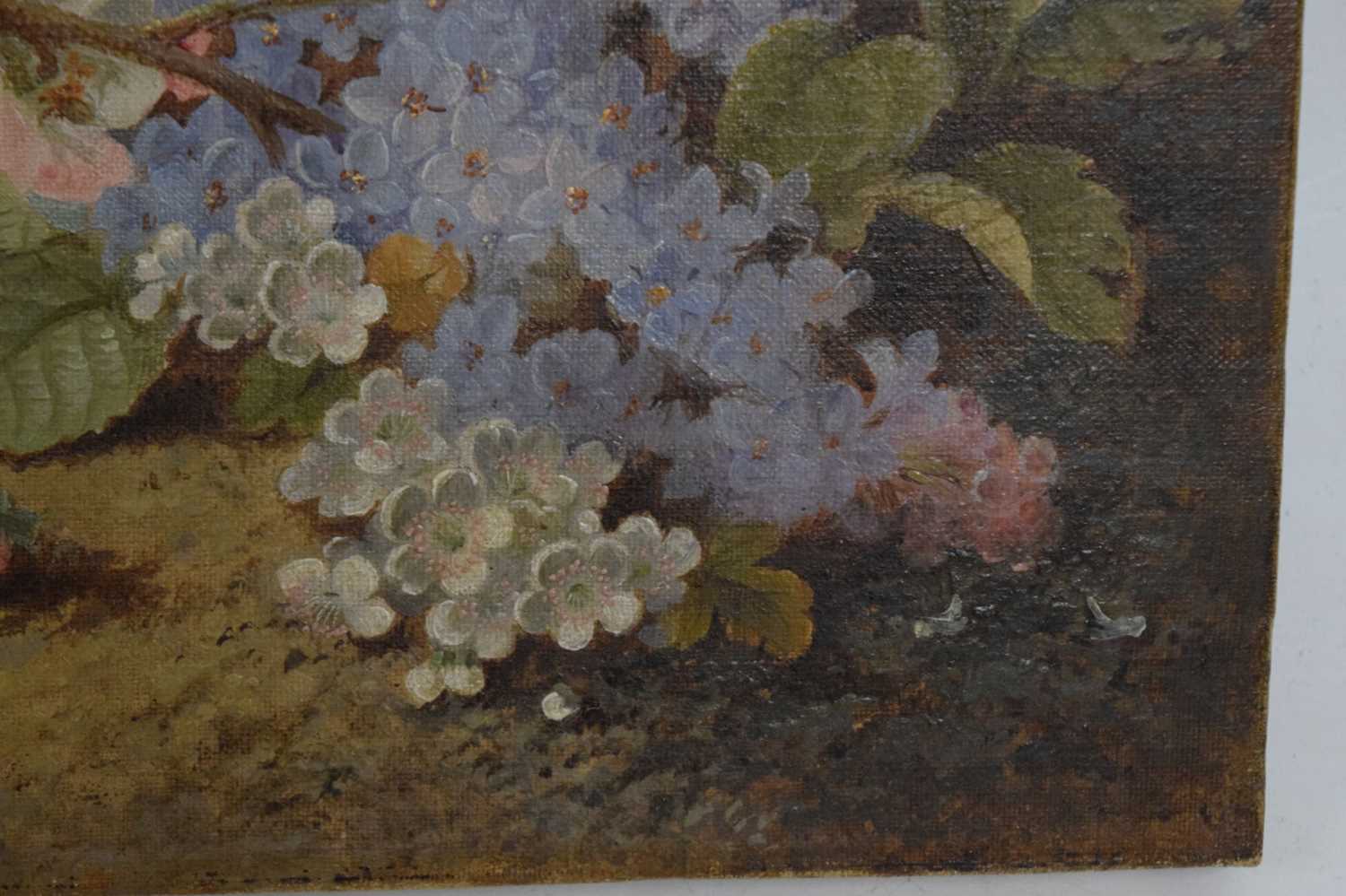 Manner of Vincent Clare (1855-1930) - Oil on canvas - Still life of flowers - Image 2 of 6