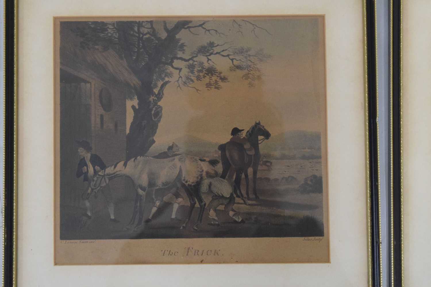 After Charles Loraine Smith (1751-1835) - Set of seven hunting hand coloured aquatints - Image 3 of 8