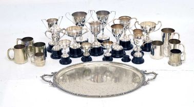 Approximately 25 motor and motorbike racing trophies