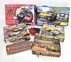 Large quantity of Scalextric and other slot car racing sets