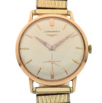 Longines - Gentleman's yellow metal cased wristwatch