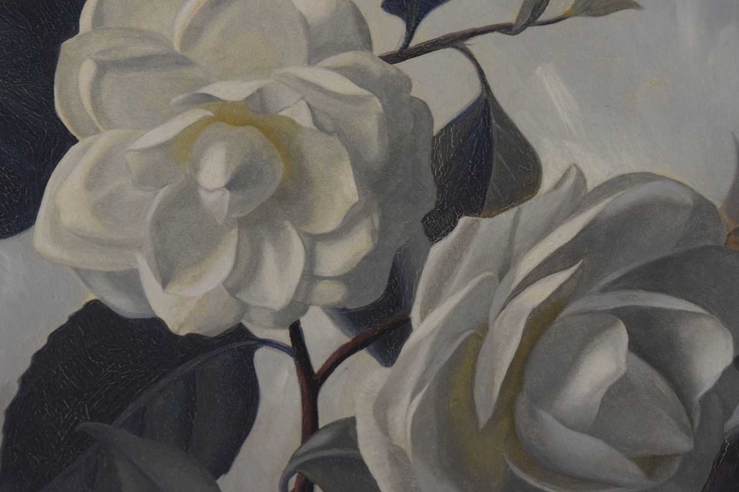 Juson - Oil on board - Still life of roses - Image 5 of 7