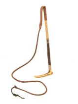Early 20th century gentleman's hunting whip by Callow