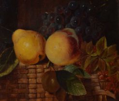 19th century oil on canvas - Still life of fruit