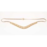 9ct gold Cleopatra style necklace