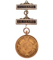9ct gold Great Western Railway medallion