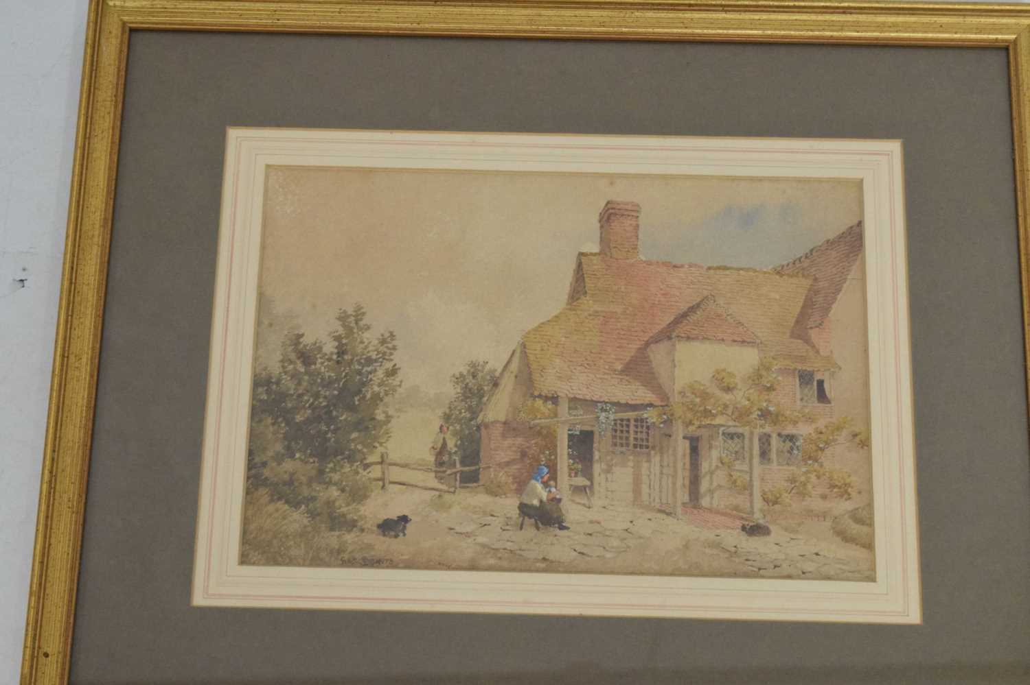 Albert Bowers (exh. 1880-93) - Watercolour - Cottage exterior - Image 7 of 7