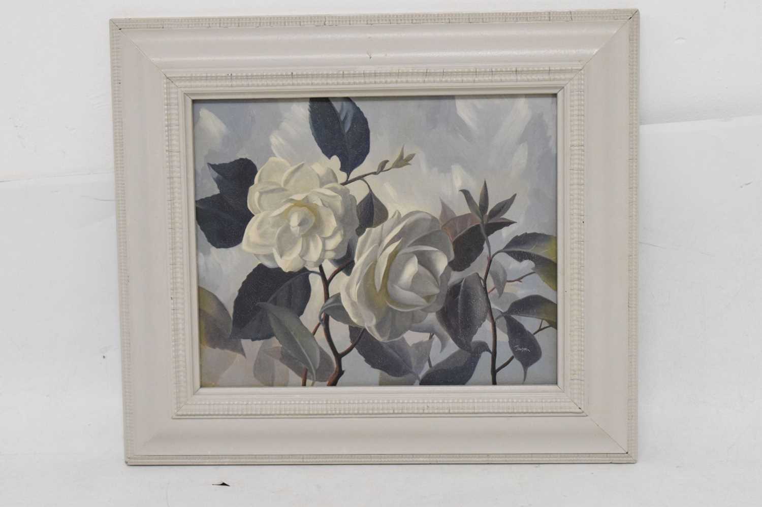 Juson - Oil on board - Still life of roses - Image 2 of 7