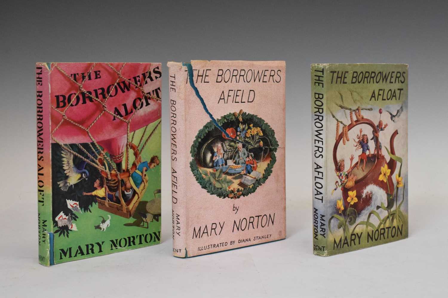 Norton, Mary - The Borrowers 'Aloft', 'Afloat', and 'Afield' - first editions with dust wrappers - Image 4 of 12