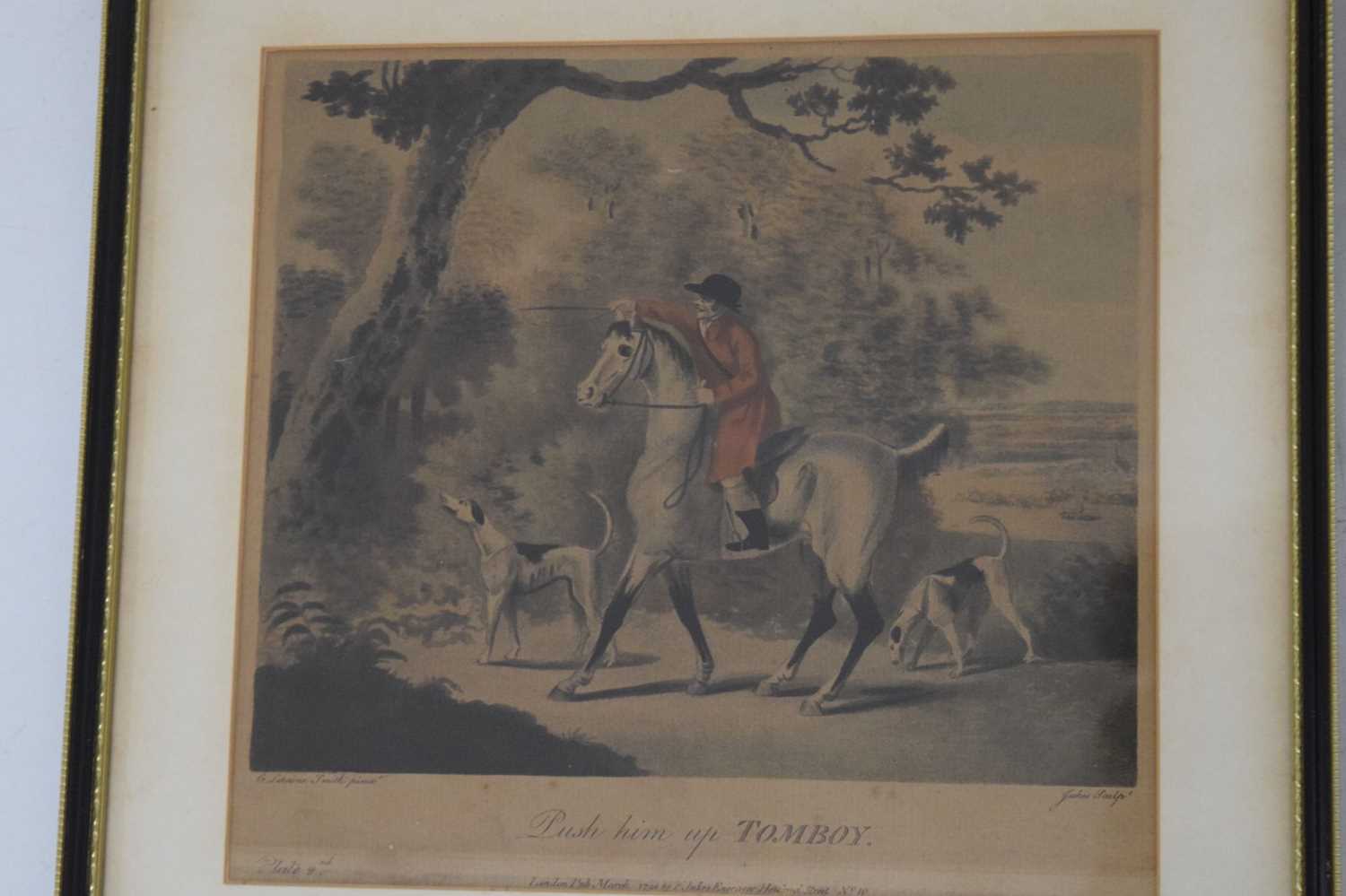 After Charles Loraine Smith (1751-1835) - Set of seven hunting hand coloured aquatints - Image 6 of 8