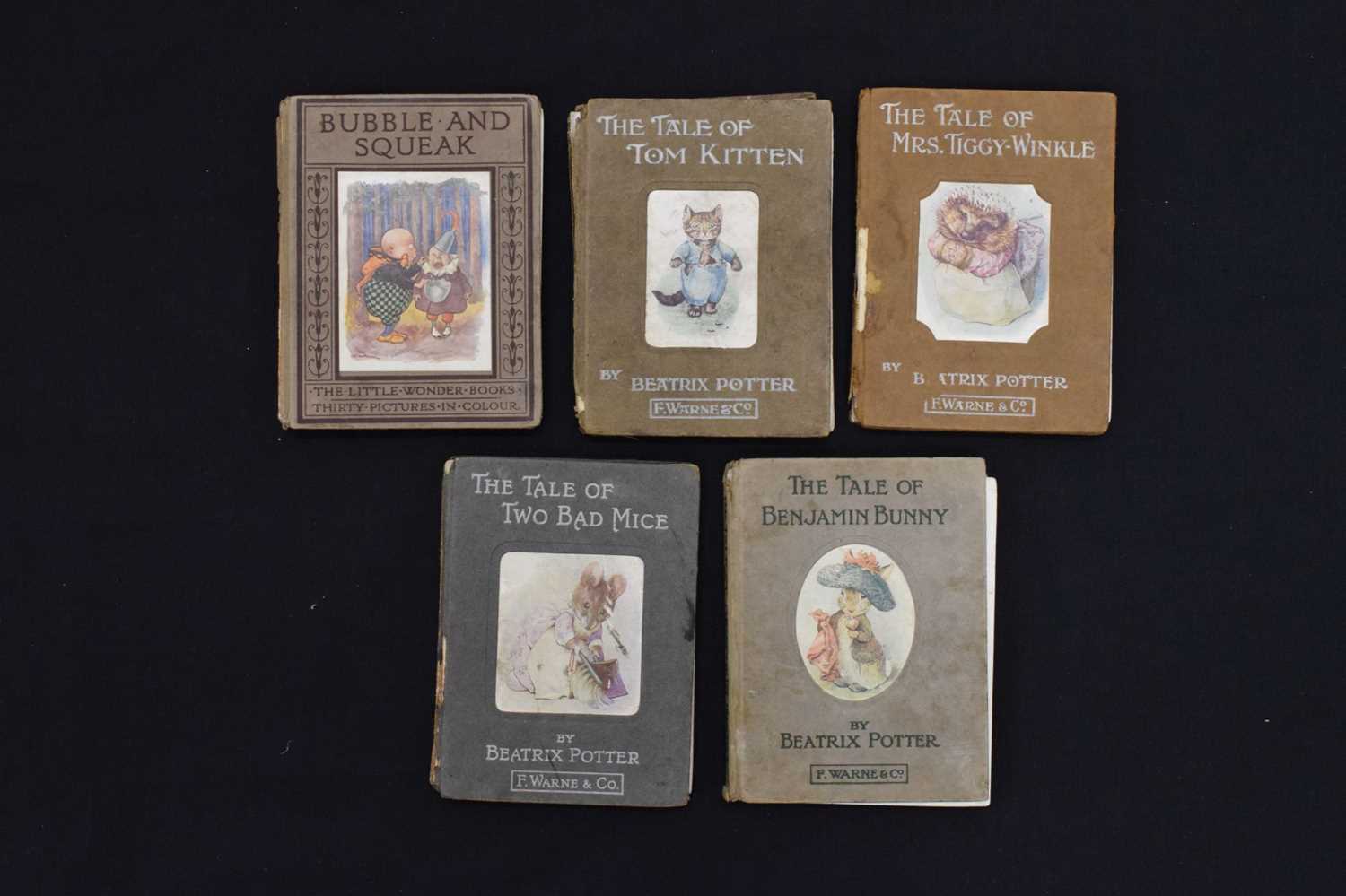 First edition of 'Bubble and Squeak' by Harry Golding, with four very early Beatrix Potter books - Image 2 of 13