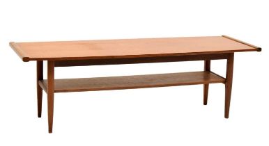 Circa 1960s rectangular teak coffee table