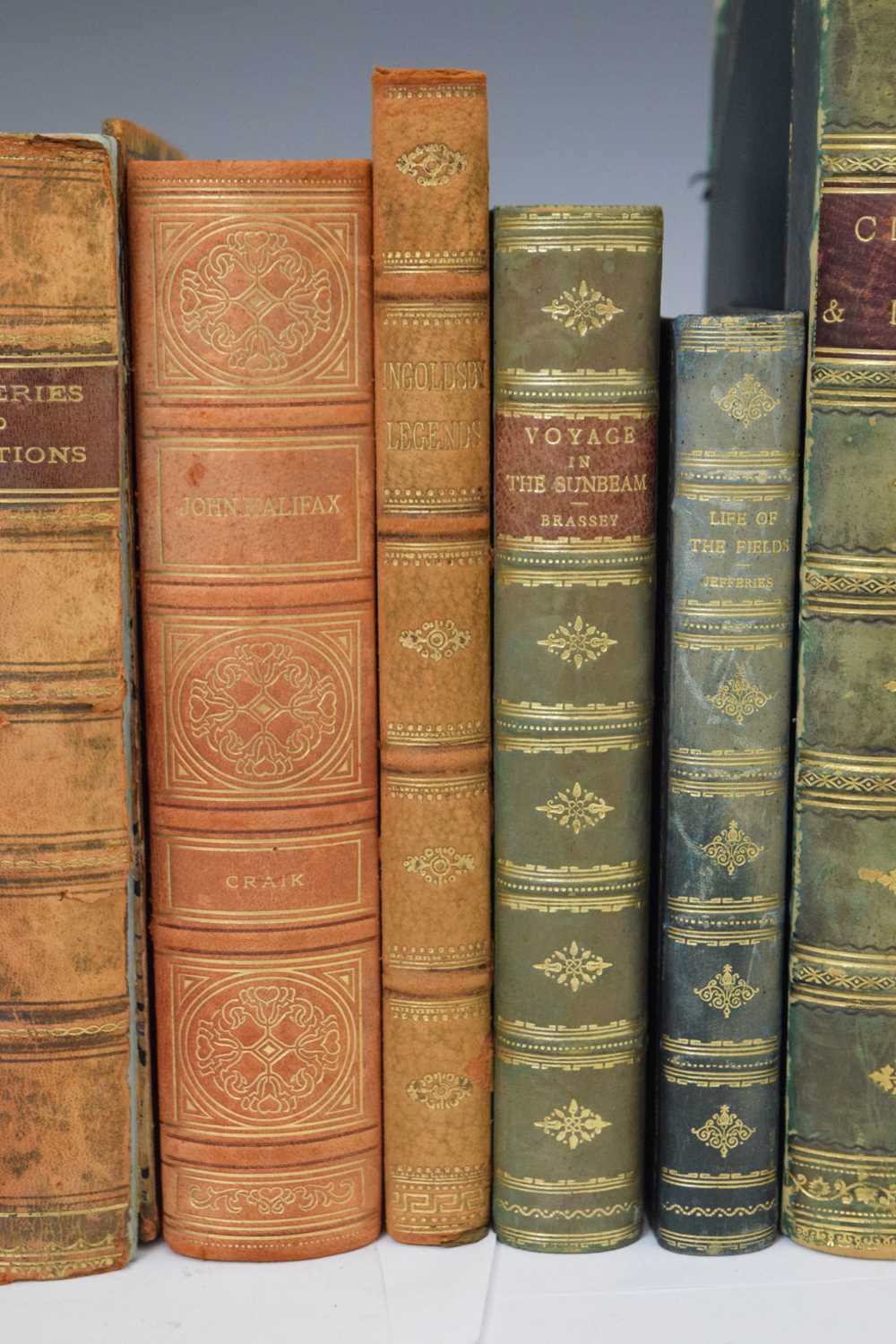 Collection of fifteen late nineteenth and early twentieth century leather-bound books - Image 4 of 21