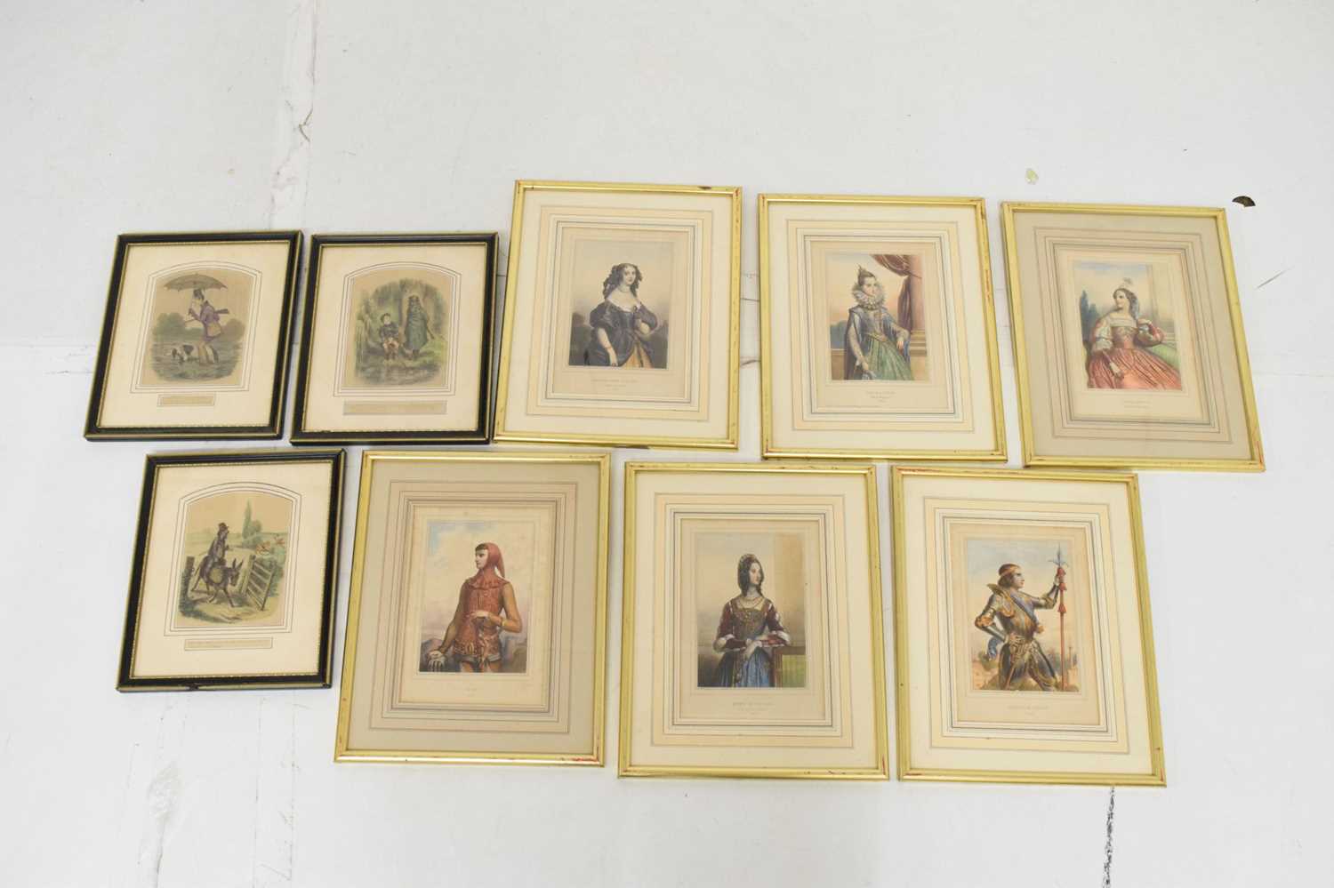Six framed coloured engravings of European royalty - Image 9 of 9