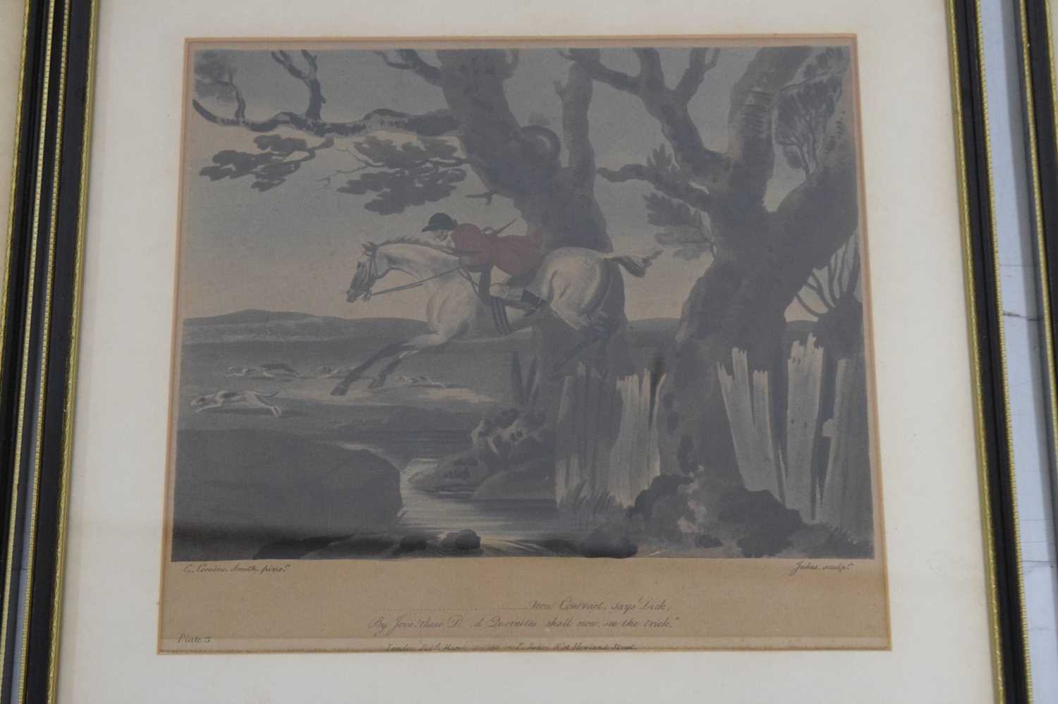 After Charles Loraine Smith (1751-1835) - Set of seven hunting hand coloured aquatints - Image 4 of 8