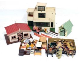 Bros. Ltd wooden Art-Deco style dolls house