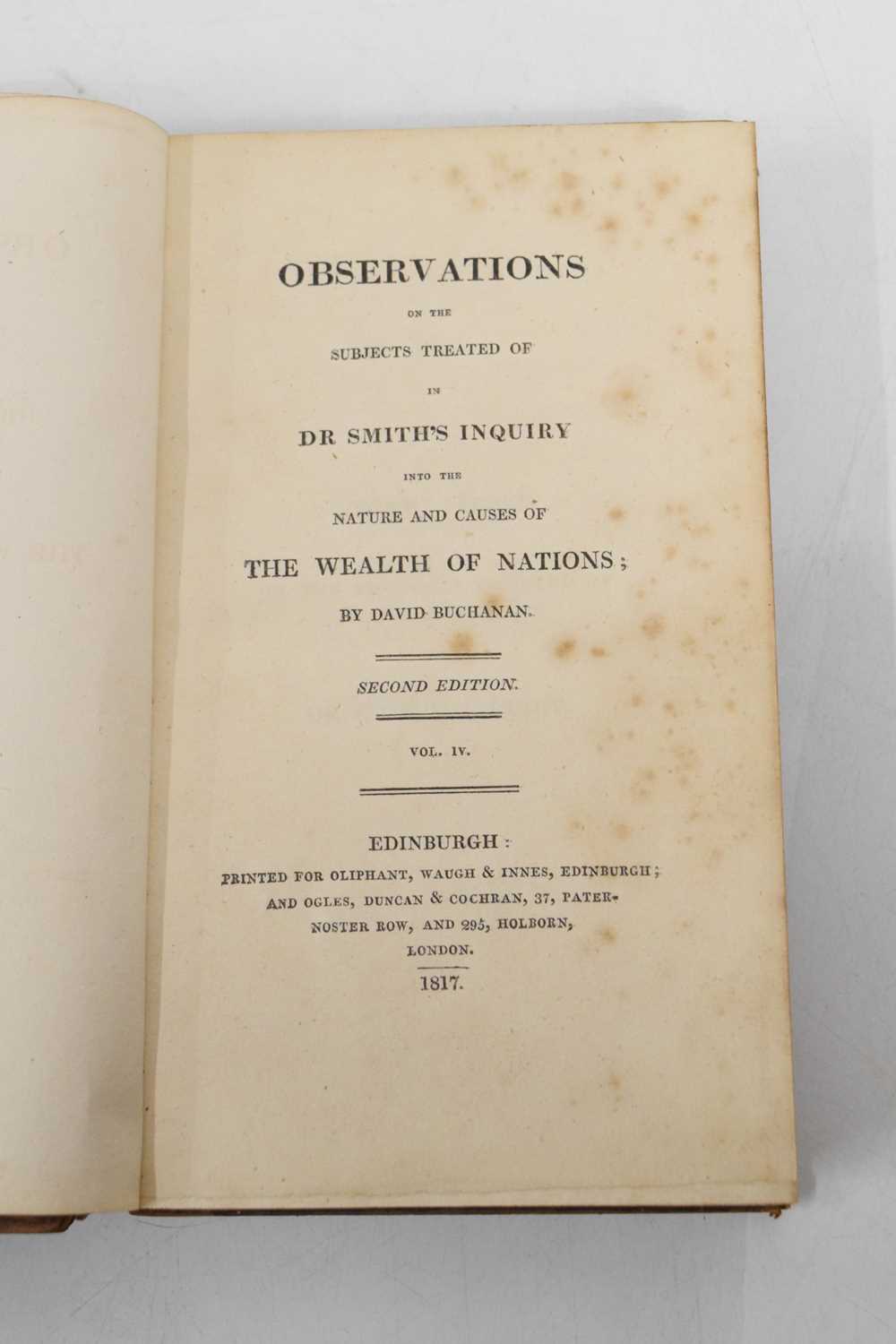 Early edition of The Wealth of Nations, Adam Smith - Image 6 of 9