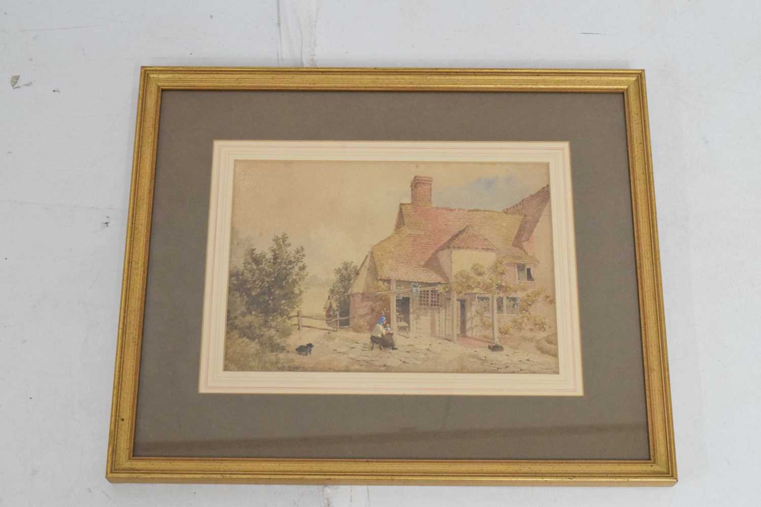 Albert Bowers (exh. 1880-93) - Watercolour - Cottage exterior - Image 2 of 7