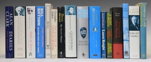 Collection of sixteen modern first and early edition historical British biographies, etc