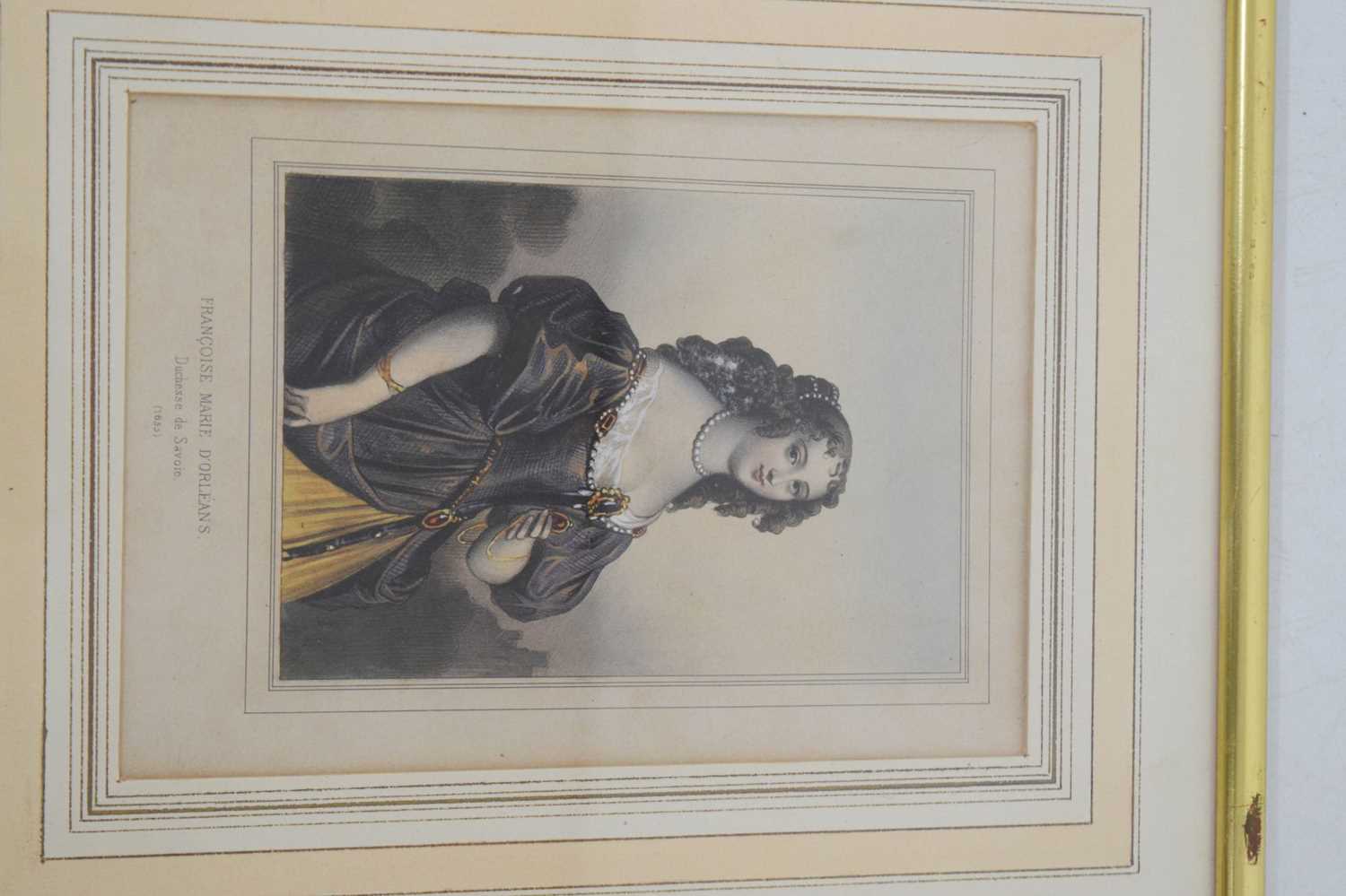 Six framed coloured engravings of European royalty - Image 4 of 9