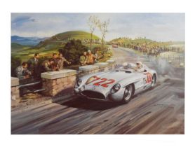 Michael Turner (b.1934) - Signed limited edition print - '1955 Mille Miglia'