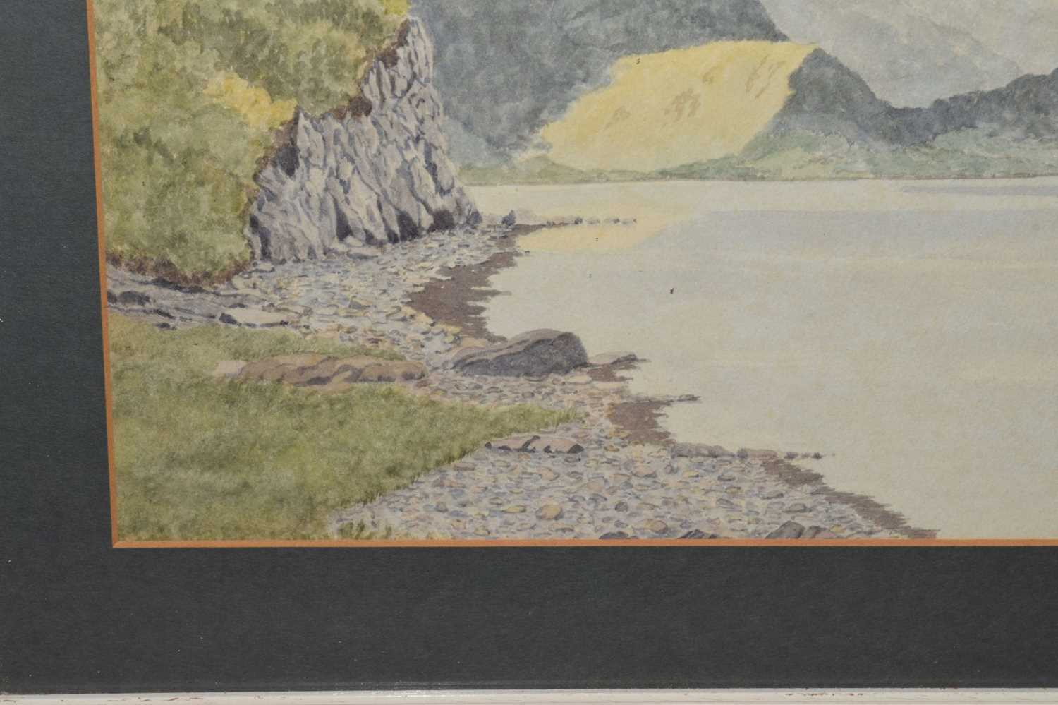 20th century English School watercolours - Cornish beach and Scottish loch - Image 2 of 9