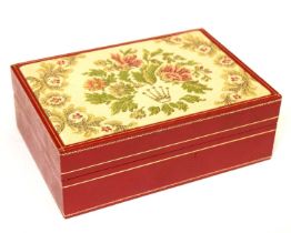 Rolex - Vacant watch box with tapestry embroidered lid