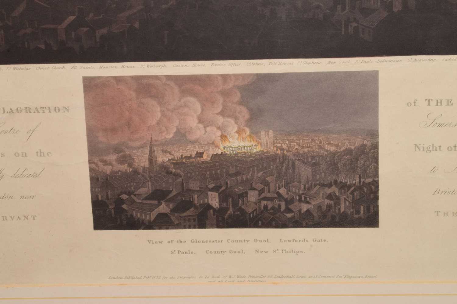 Bristol Riots interest - Three 19th century coloured engravings - Image 2 of 12