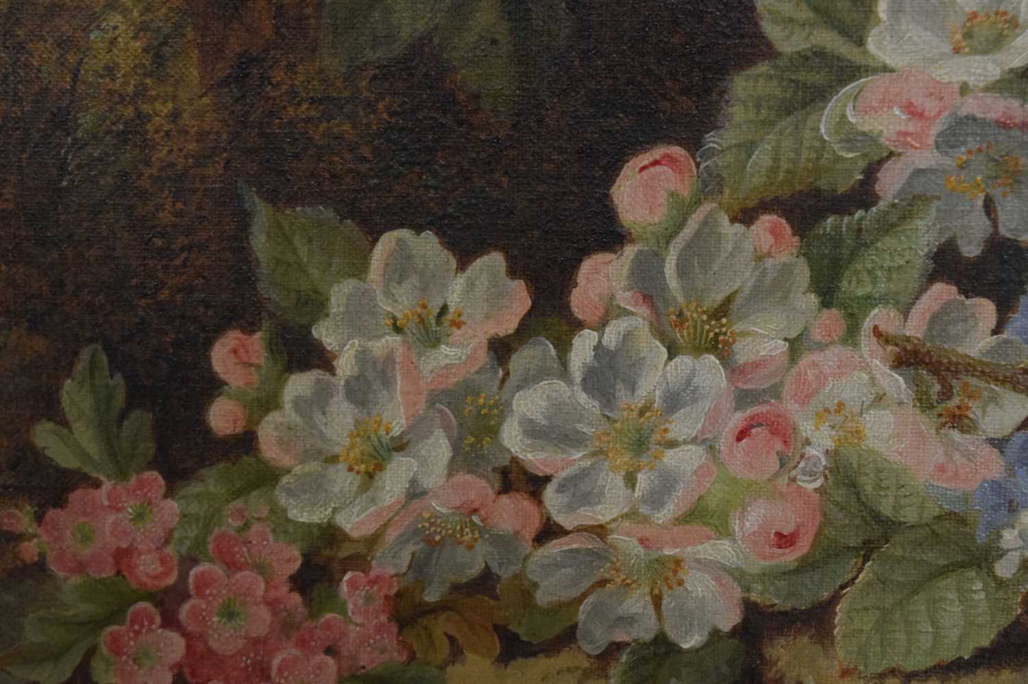 Manner of Vincent Clare (1855-1930) - Oil on canvas - Still life of flowers - Image 4 of 6