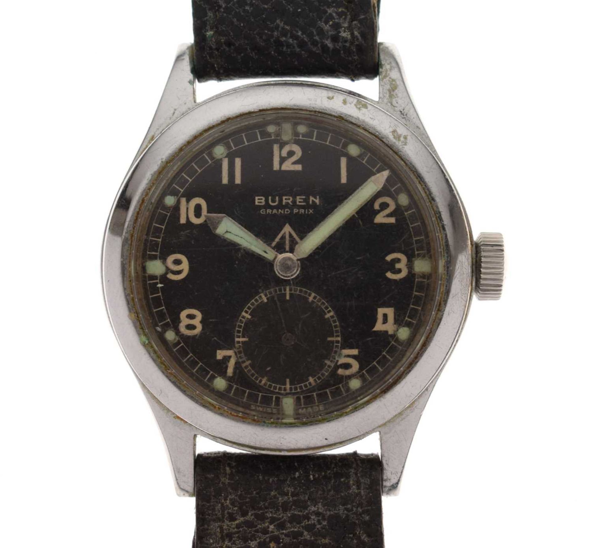 Buren - Gentleman's Grand Prix 'Dirty Dozen' British military issue wristwatch