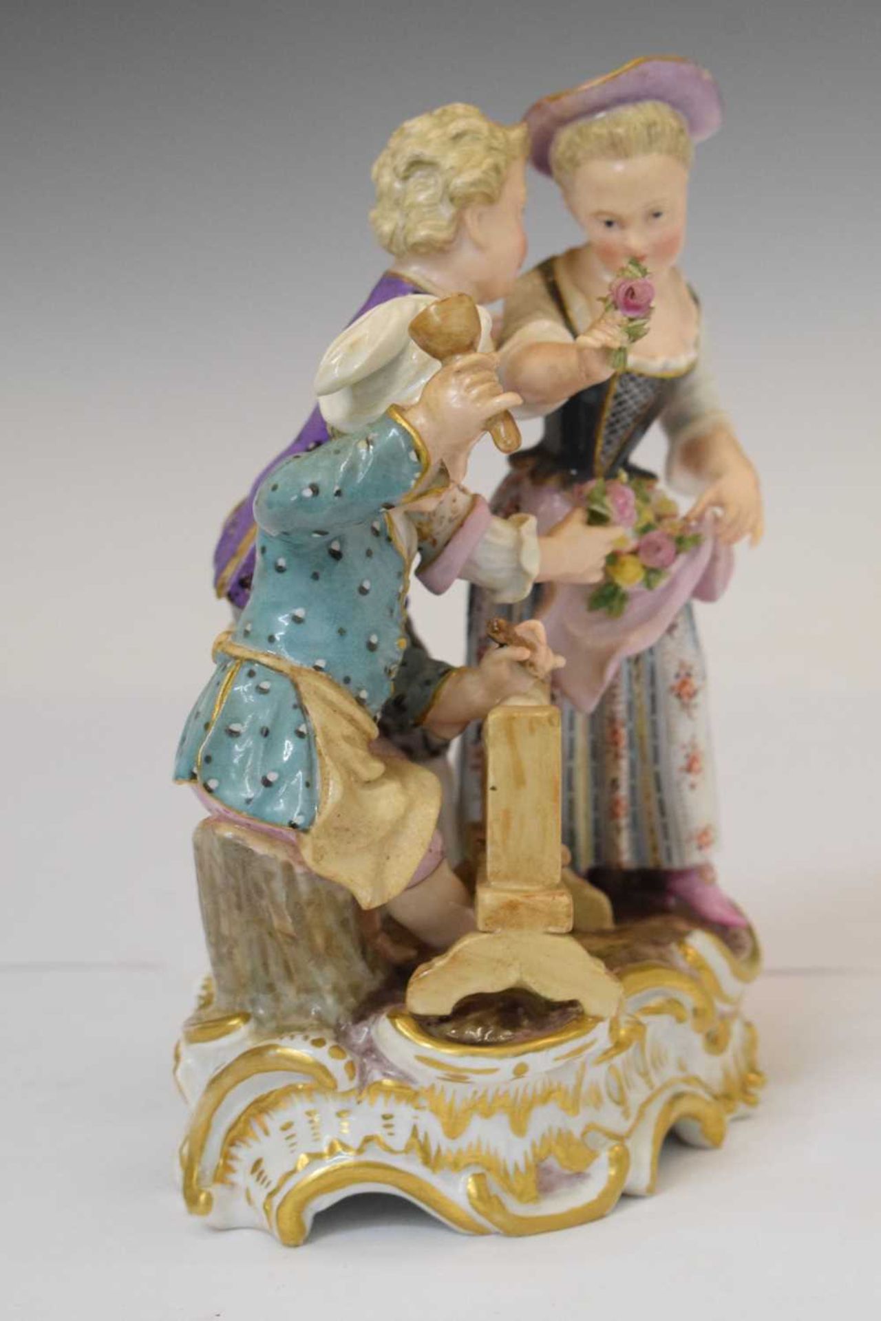 Meissen porcelain figural group - Image 5 of 13