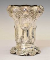 Edward VII silver wine cooler or bottle stand