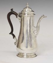 George II silver coffee pot