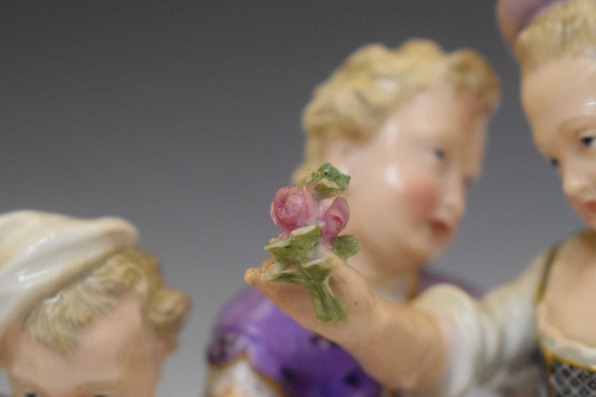 Meissen porcelain figural group - Image 3 of 13