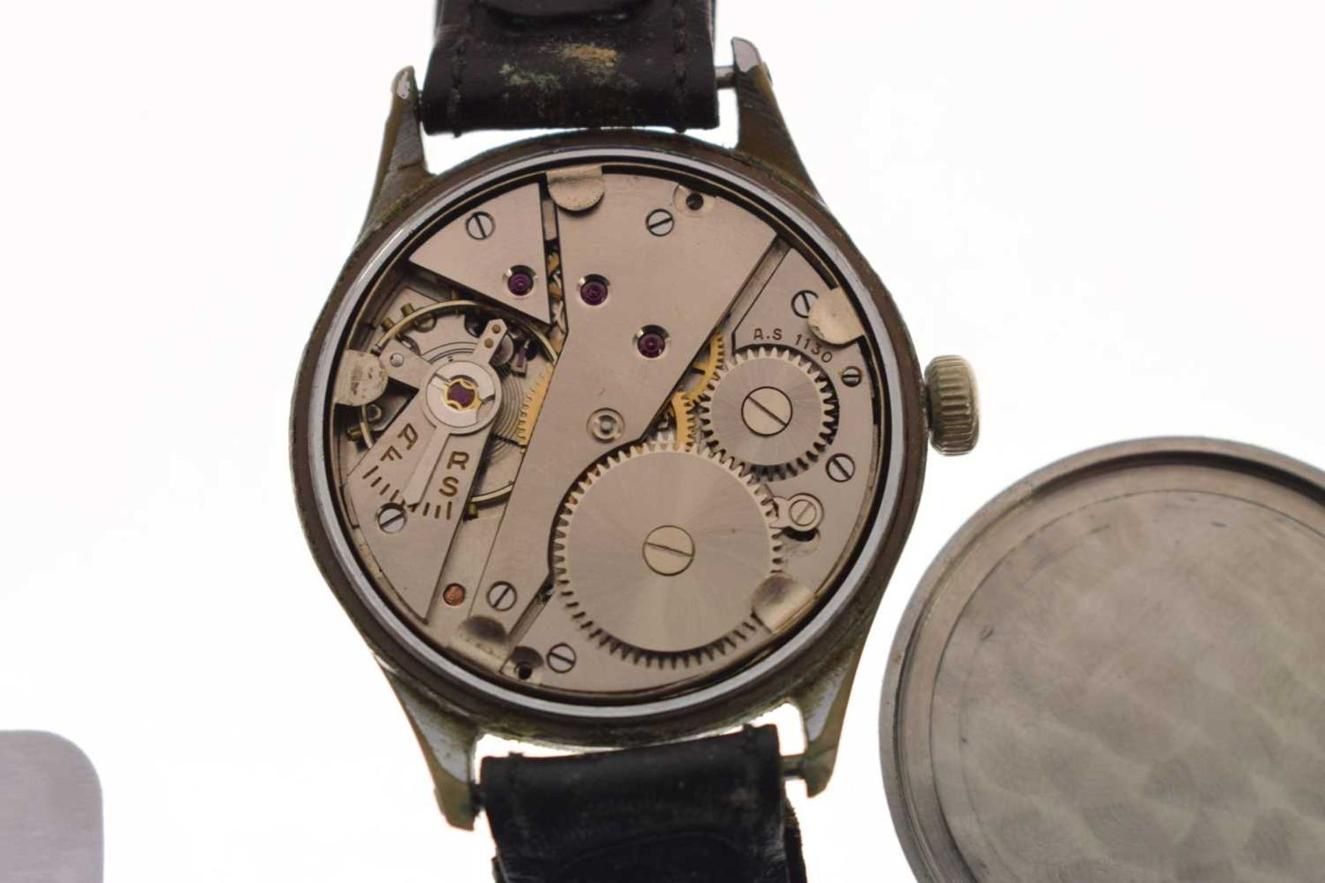 Protex - Second World War Period German Army stainless steel mechanical wristwatch, ref. 497 - Image 8 of 10