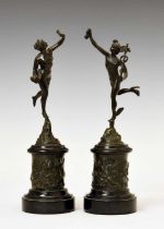 After Giambologna (Italian, 1529-1608) - Two 'Grand Tour' style bronzes