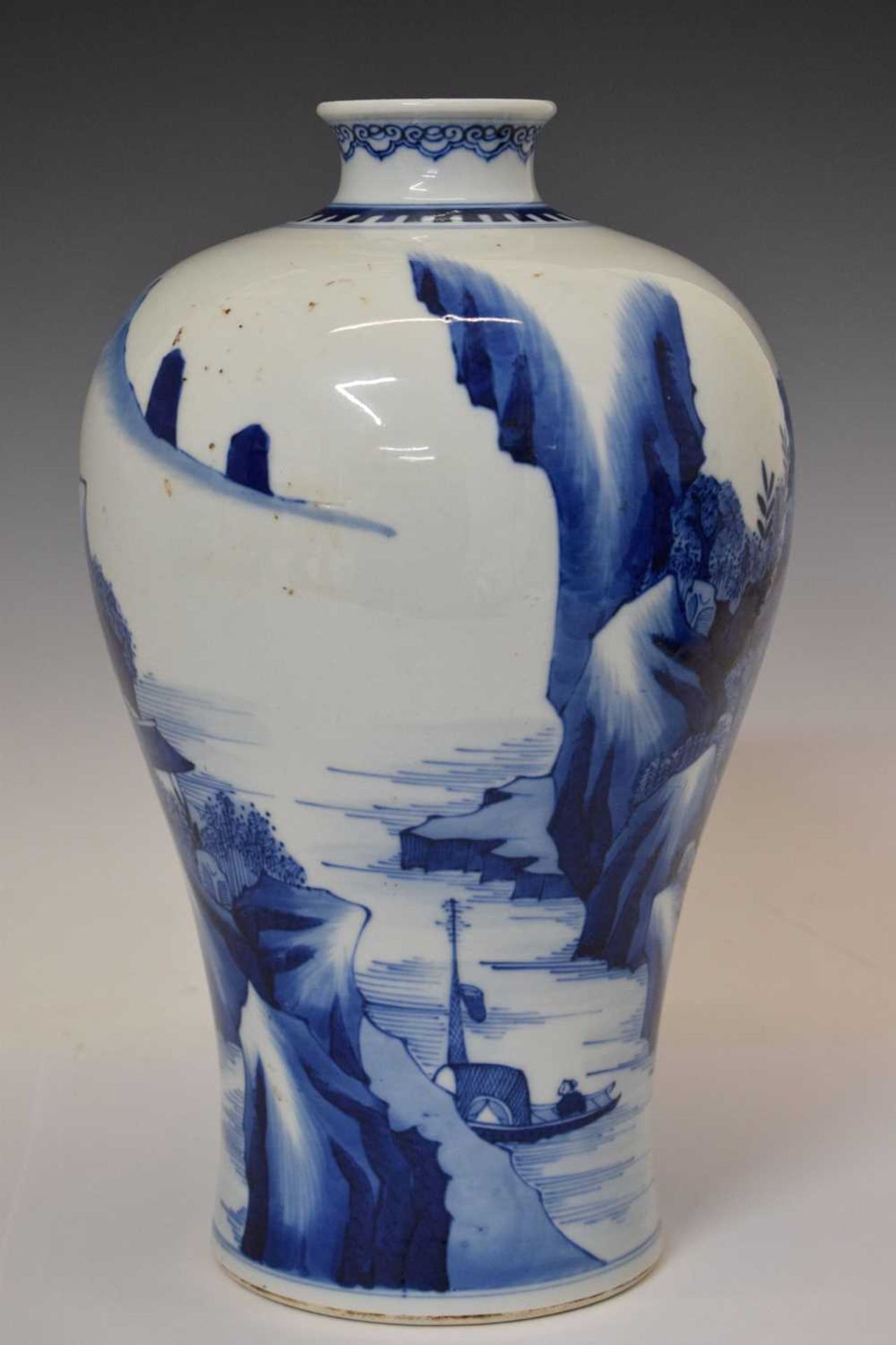 Chinese blue and white porcelain Meiping vase - Image 3 of 8
