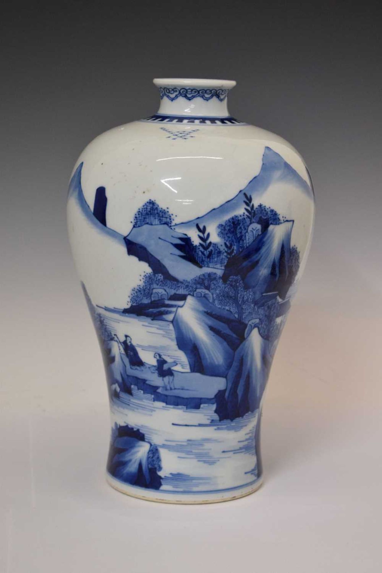 Chinese blue and white porcelain Meiping vase - Image 8 of 8