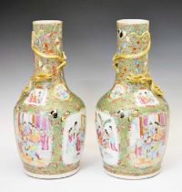 Pair of 19th century Chinese Famille Rose porcelain vases