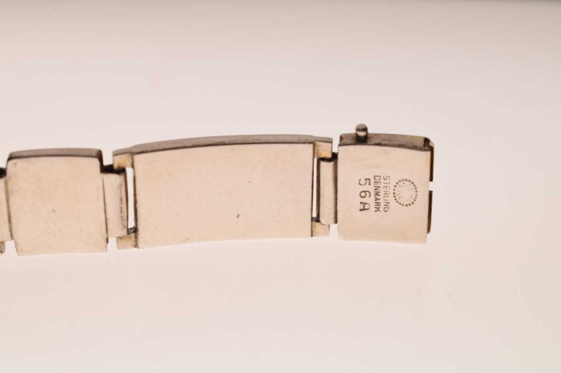 Georg Jensen silver parcel gilt bracelet, No.56A - Image 5 of 11