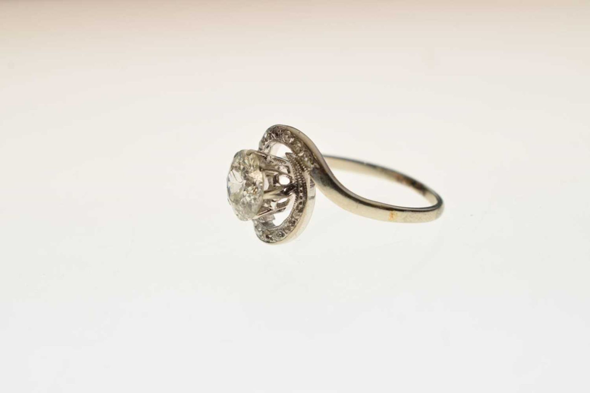 Diamond single stone ring - Image 2 of 9