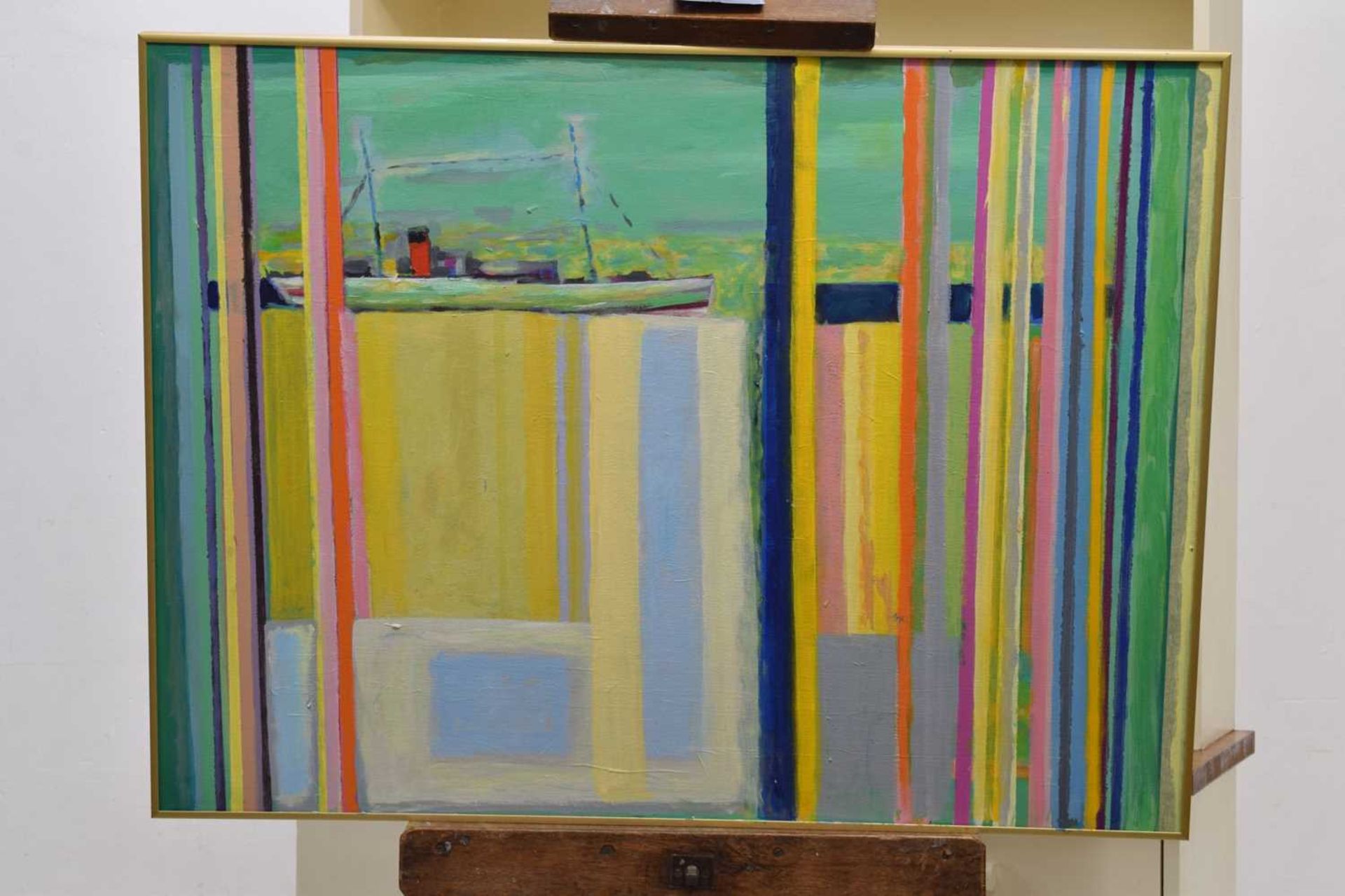 Hamish MacEwan (1919-2011) - Oil on canvas - 'Harbour Vista' - Image 13 of 13
