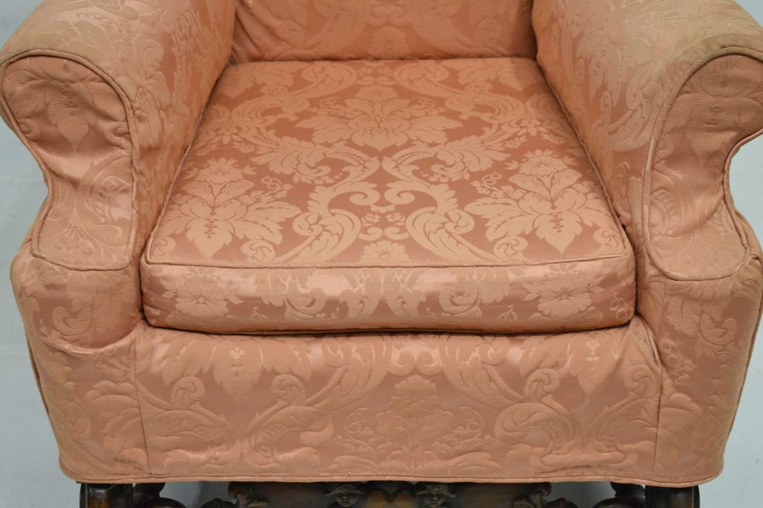 French carved walnut armchair, 18th century taste - Image 5 of 15