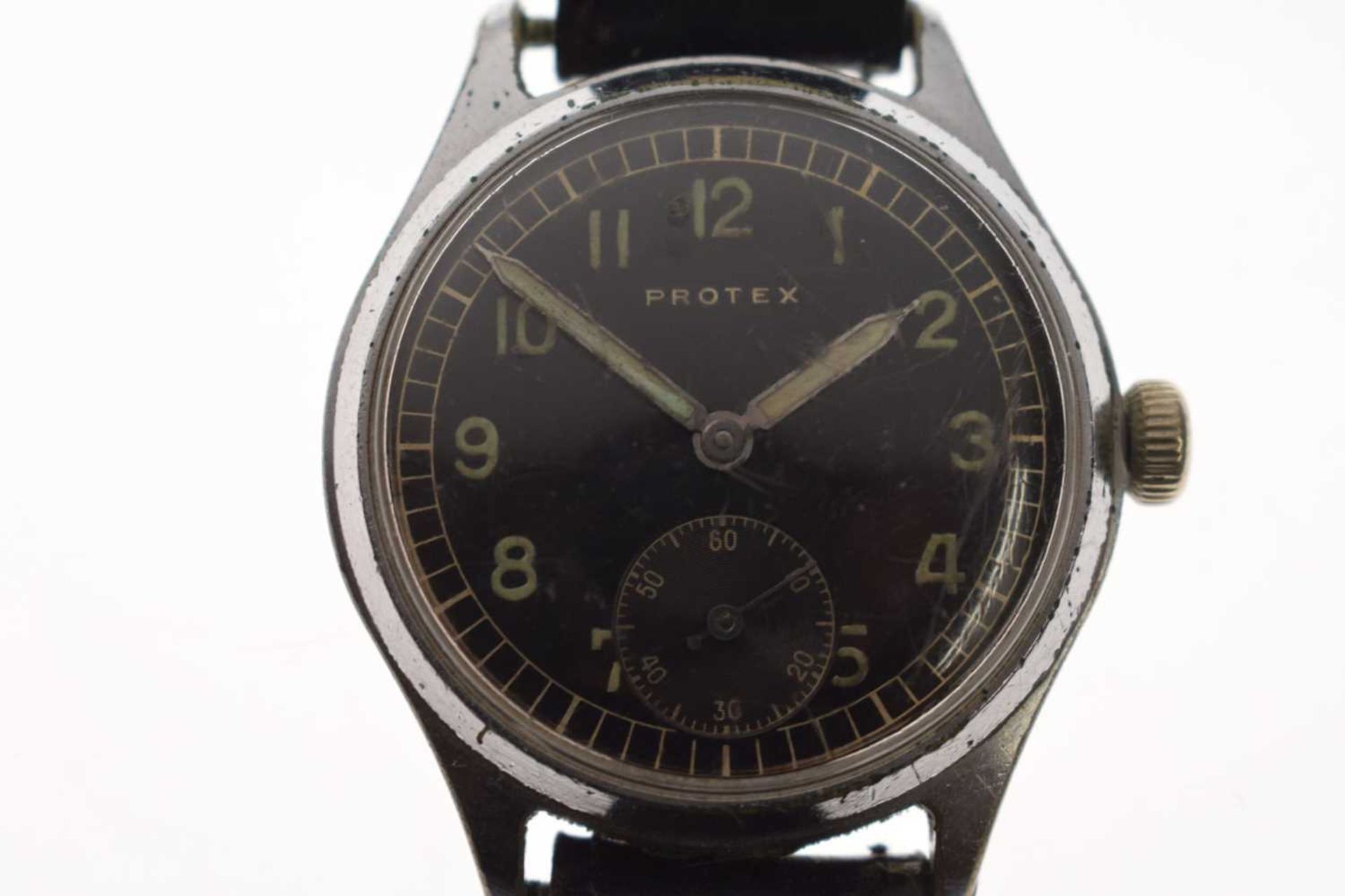 Protex - Second World War Period German Army stainless steel mechanical wristwatch, ref. 497 - Image 3 of 10