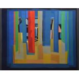 Hamish MacEwan (1919-2011) - Oil on canvas - 'Hidden Village'