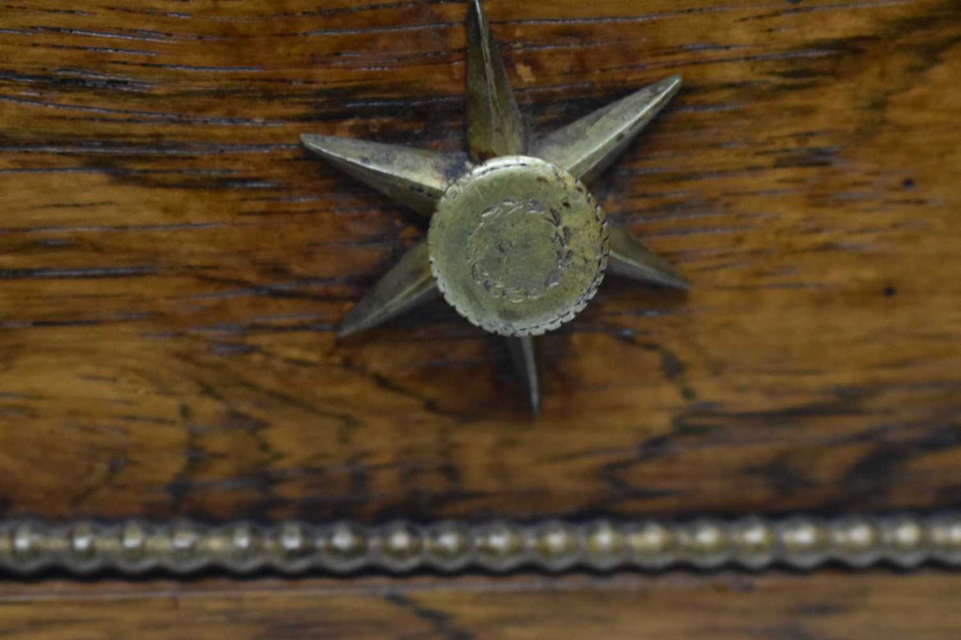 Fine Regency rosewood sofa backgammon table, in the manner of Gillows of Lancaster - Image 5 of 10