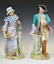 Pair of early 20th century Continental porcelain figures